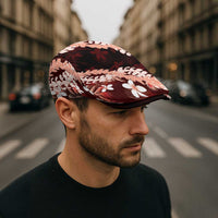 Puakenikeni Maile Lei Jeff Hat Frangipani Red Tropical Leaves