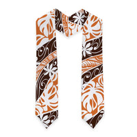 Puatou Tahiti Tiare Monstera Graduation Stole Polynesian Pattern Curve Style