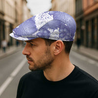 Purple Aloha Hawaii Jeff Hat Monstera Hibiscus Plumeria Seamless Vibes - Polynesian Pride