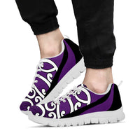 Purple Maori Koru New Zealand Sneakers LT14 - Polynesian Pride