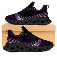 Purple Matariki New Zealand Clunky Sneakers Maori Poutama Galaxy Vibes LT14 Purple - Polynesian Pride