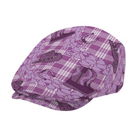 Purple Palaka Hawaii Cowboy Jeff Hat Puakenikeni Lei Paniolo Papale Seamless Vibes LT14 - Polynesian Pride
