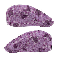 Purple Palaka Hawaii Cowboy Jeff Hat Puakenikeni Lei Paniolo Papale Seamless Vibes LT14 - Polynesian Pride