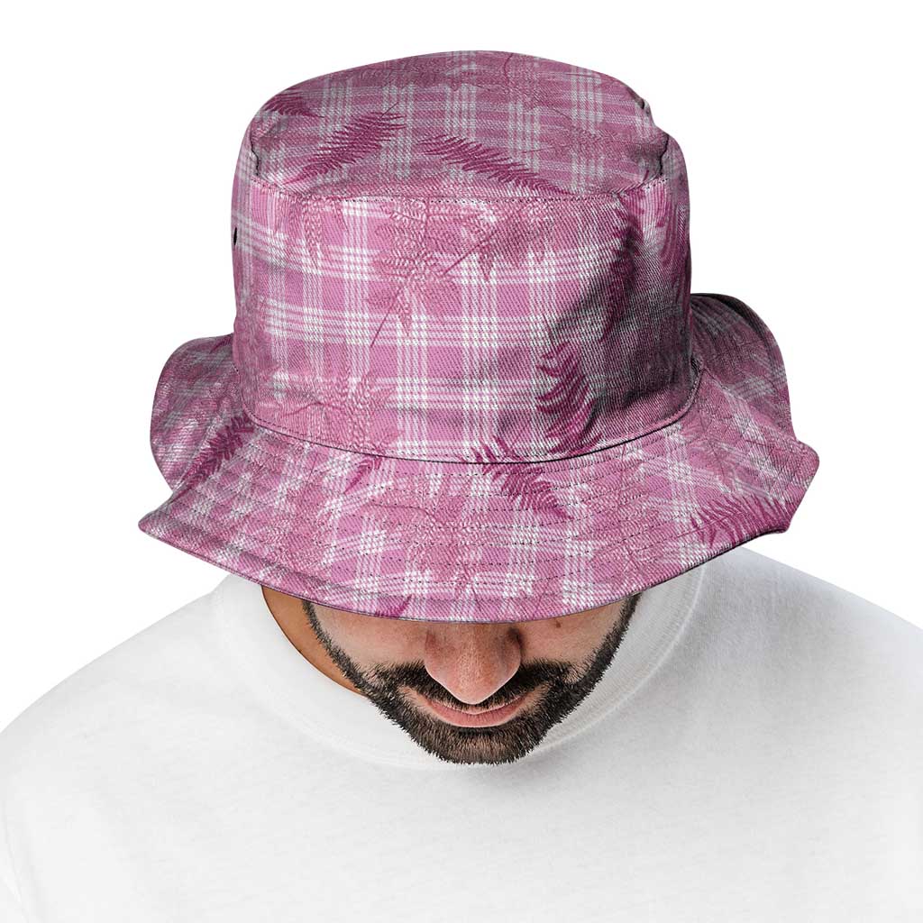Purple Palaka Hawaii Palapalai Bucket Hat Hawaiian Fern