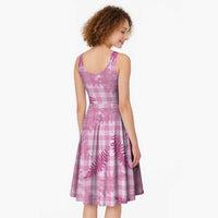 Purple Palaka Hawaii Palapalai Midi Dress Hawaiian Fern
