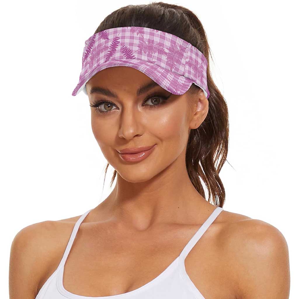 Purple Palaka Hawaii Palapalai Sun Visor Cap Hawaiian Fern
