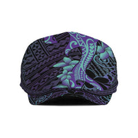 Purple Paradise Hawaii Jeff Hat Hammerhead Shark Tattoo Curve Polynesian LT14 Purple - Polynesian Pride
