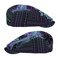 Purple Paradise Hawaii Jeff Hat Hammerhead Shark Tattoo Curve Polynesian LT14 - Polynesian Pride