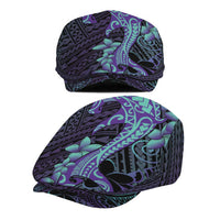 Purple Paradise Hawaii Jeff Hat Hammerhead Shark Tattoo Curve Polynesian LT14 - Polynesian Pride