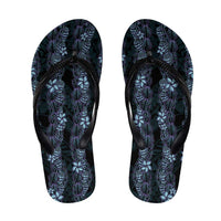 Purple Paradise Hawaii Shell Lei Flip Flops Hawaiian Sunrise Shell Hebrew Cone Plumeria - Polynesian Pride