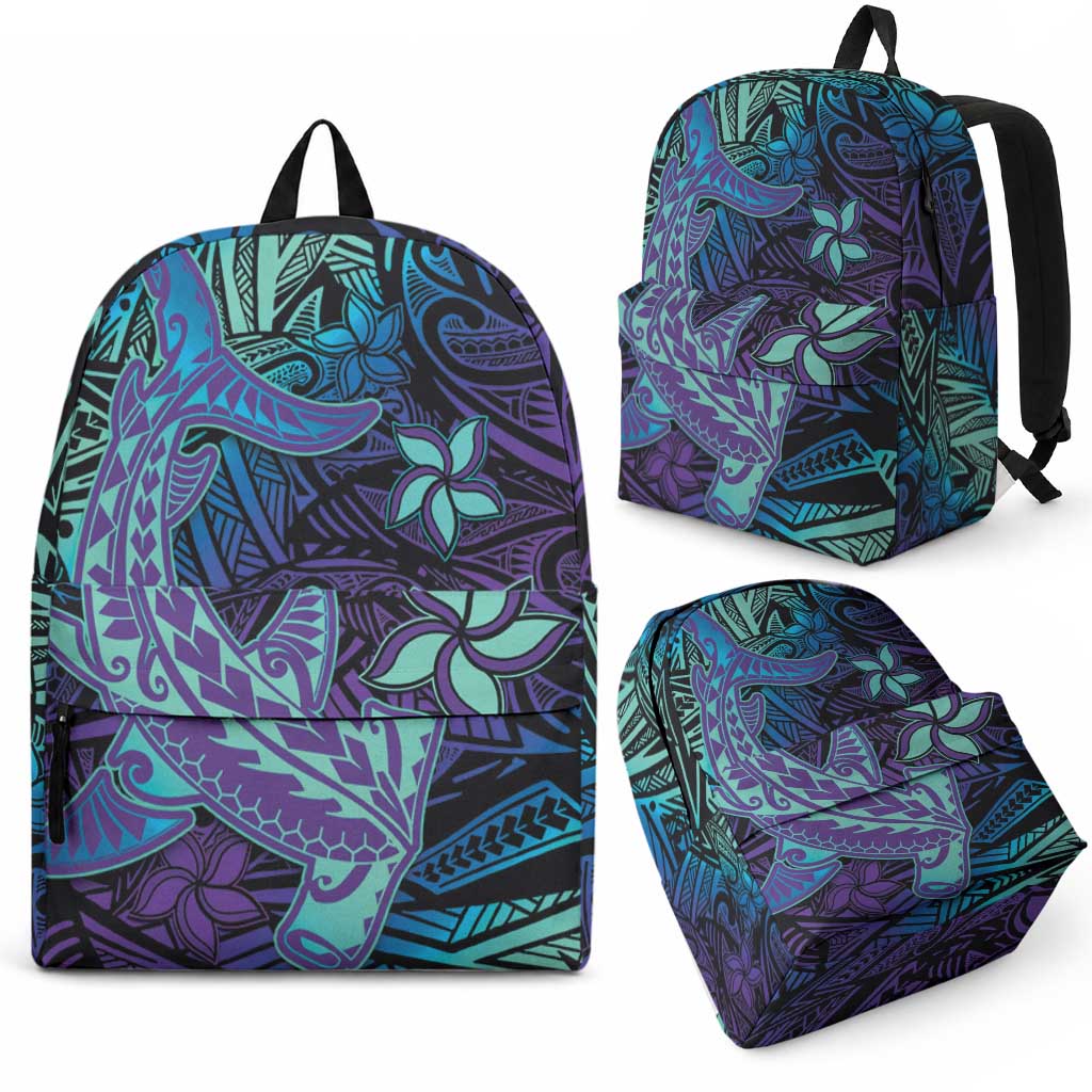 Purple Paradise Hawaiian Tribal Hammerhead Shark Backpack LT14 - Polynesian Pride