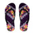 Purple Polynesia Flip Flops Plumeria Hibiscus Tropical Vibes - Polynesian Pride