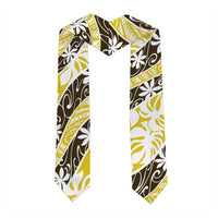 Rearea Tahiti Tiare Monstera Graduation Stole Polynesian Pattern Curve Style LT01 - Polynesian Pride