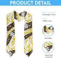 Rearea Tahiti Tiare Monstera Graduation Stole Polynesian Pattern Curve Style LT01 - Polynesian Pride