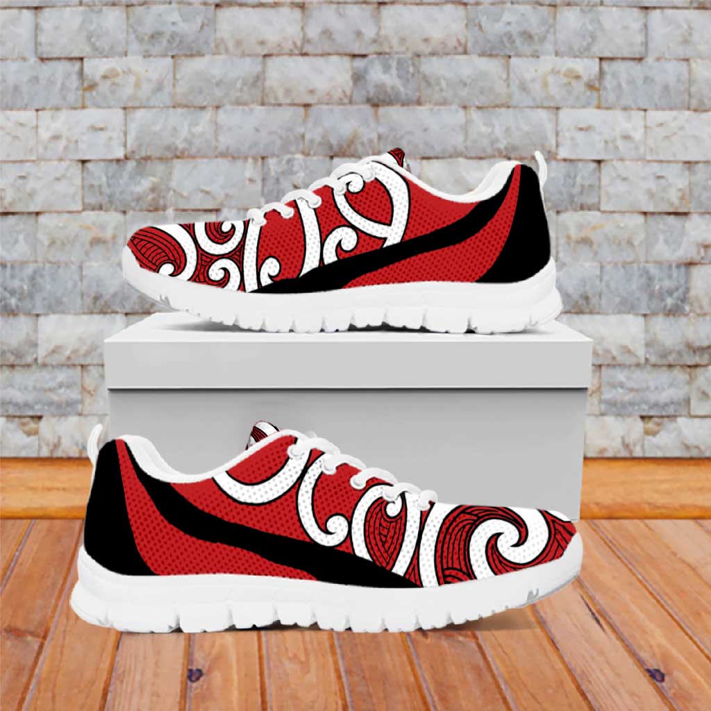 Red Maori Koru New Zealand Sneakers