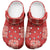 Red Palaka Quilt Hawaii Clogs Shoes Traditional Hawaii-plaid Pattern - Polynesian Pride