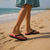 Red Palaka Quilt Hawaii Flip Flops Traditional Hawaii-plaid Pattern - Polynesian Pride