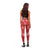 Red Palaka Quilt Hawaii Leggings Traditional Hawaii-plaid Pattern - Polynesian Pride