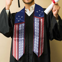 Samoa Flag Graduation Stole Ula Fala With Samoan Siapo