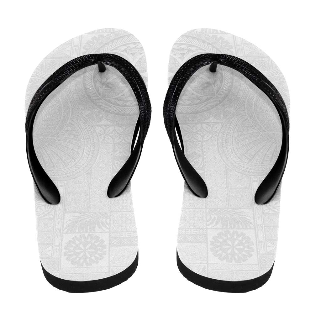 Samoa Lotu Tamaiti Flip Flops Tribal Tatau with Siapo Pattern LT03 - Polynesian Pride
