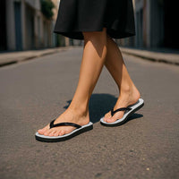 Samoa Lotu Tamaiti Flip Flops Tribal Tatau with Siapo Pattern LT03 - Polynesian Pride
