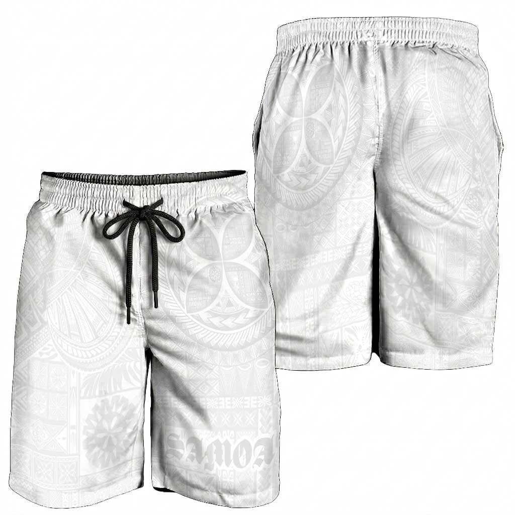 Samoa Lotu Tamaiti Shorts for Men Tribal Tatau with Siapo Pattern LT03 - Polynesian Pride