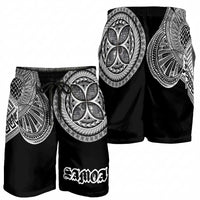 Samoa Traditional Tattoo Shorts for Men Tribal Tatau Pattern LT03 - Polynesian Pride