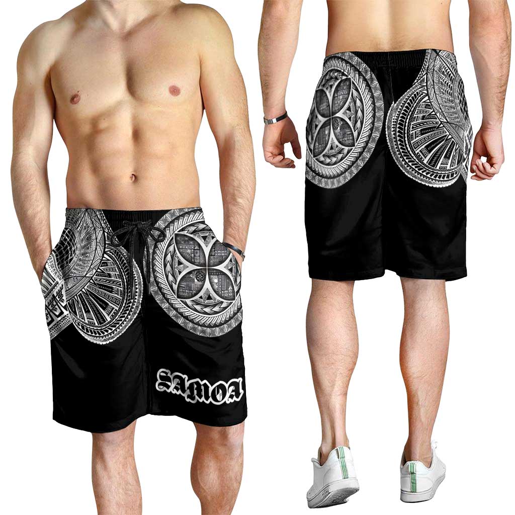 Samoa Traditional Tattoo Shorts for Men Tribal Tatau Pattern LT03 - Polynesian Pride