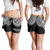Samoa Traditional Tattoo Shorts for Women Tribal Tatau Pattern LT03 - Polynesian Pride