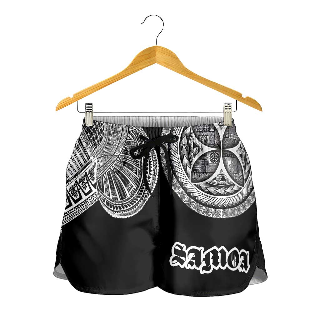 Samoa Traditional Tattoo Shorts for Women Tribal Tatau Pattern LT03 - Polynesian Pride