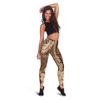 Samoa Women's Day Leggings Tiale Flower Mix Siapo Tapa LT7