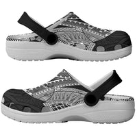 Samoan Traditional Art Tattoos Clogs Shoes Tatau Roman Reigns Black Color - Polynesian Pride