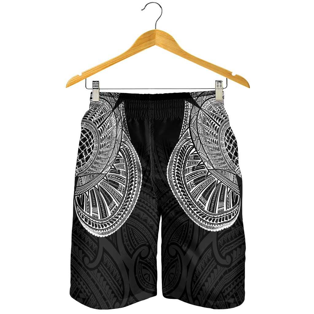 Samoan Traditional Art Tattoos Shorts for Men Tatau Roman Reigns Black Color LT03 - Polynesian Pride