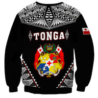 (Custom Personalised) Tonga Sweatshirt Tongan Kupesi Pattern LT13