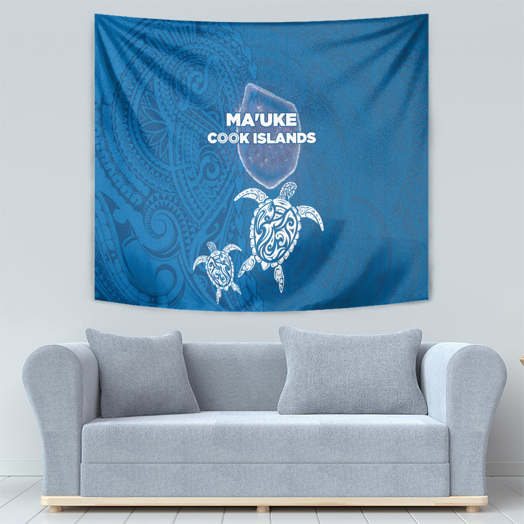 Cook Islands Ma'uke Atoll Tapestry Maori Turtle and Polynesian Pattern LT03