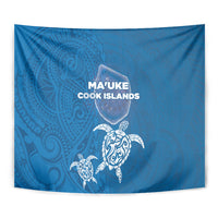 Cook Islands Ma'uke Atoll Tapestry Maori Turtle and Polynesian Pattern LT03