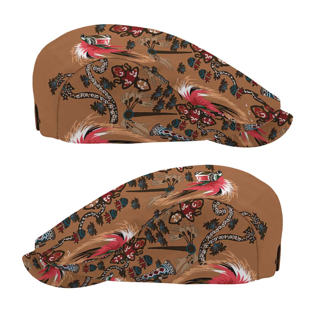 Terracotta Bird of Batik Papua Jeff Hat Exotic Natural Wealth of Papua LT9 - Polynesian Pride