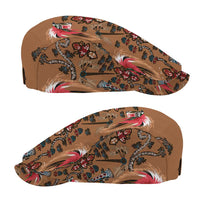 Terracotta Bird of Batik Papua Jeff Hat Exotic Natural Wealth of Papua LT9 - Polynesian Pride