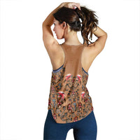 Terracotta Bird of Batik Papua Women Racerback Tank Exotic Natural Wealth of Papua LT9 - Polynesian Pride