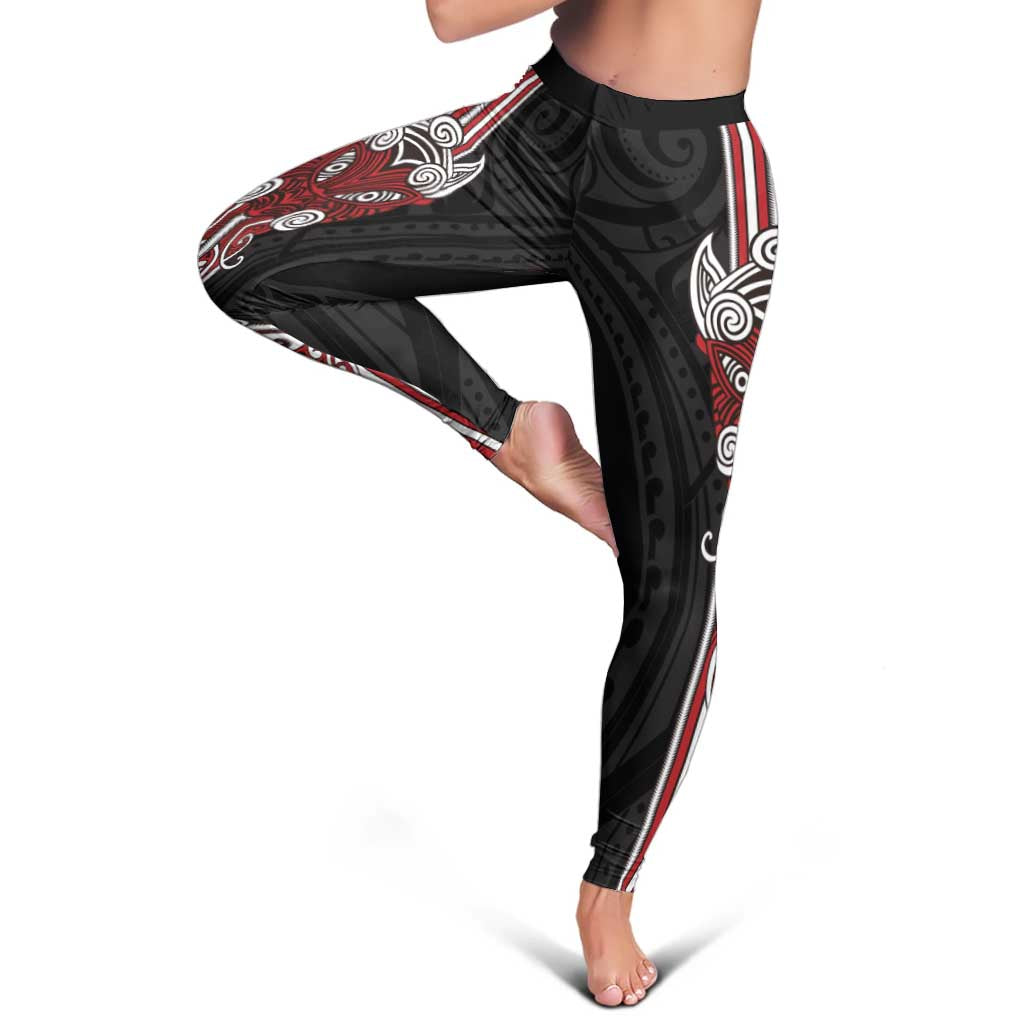 Toitu Te Reo Maori - Toitu Te Whenua - Toitu Te Tiriti Leggings - Maori Warrior New Zealand LT01 - Polynesian Pride