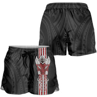 Toitu Te Reo Maori Toitu Te Whenua Toitu Te Tiriti Shorts for Women Maori Warrior New Zealand LT01 - Polynesian Pride