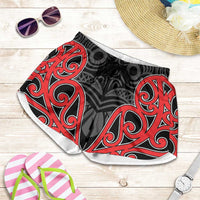 Toitu Te Tiriti 1840 Aotearoa Shorts for Women Stand Together Stand Stronger LT01 Black - Polynesian Pride