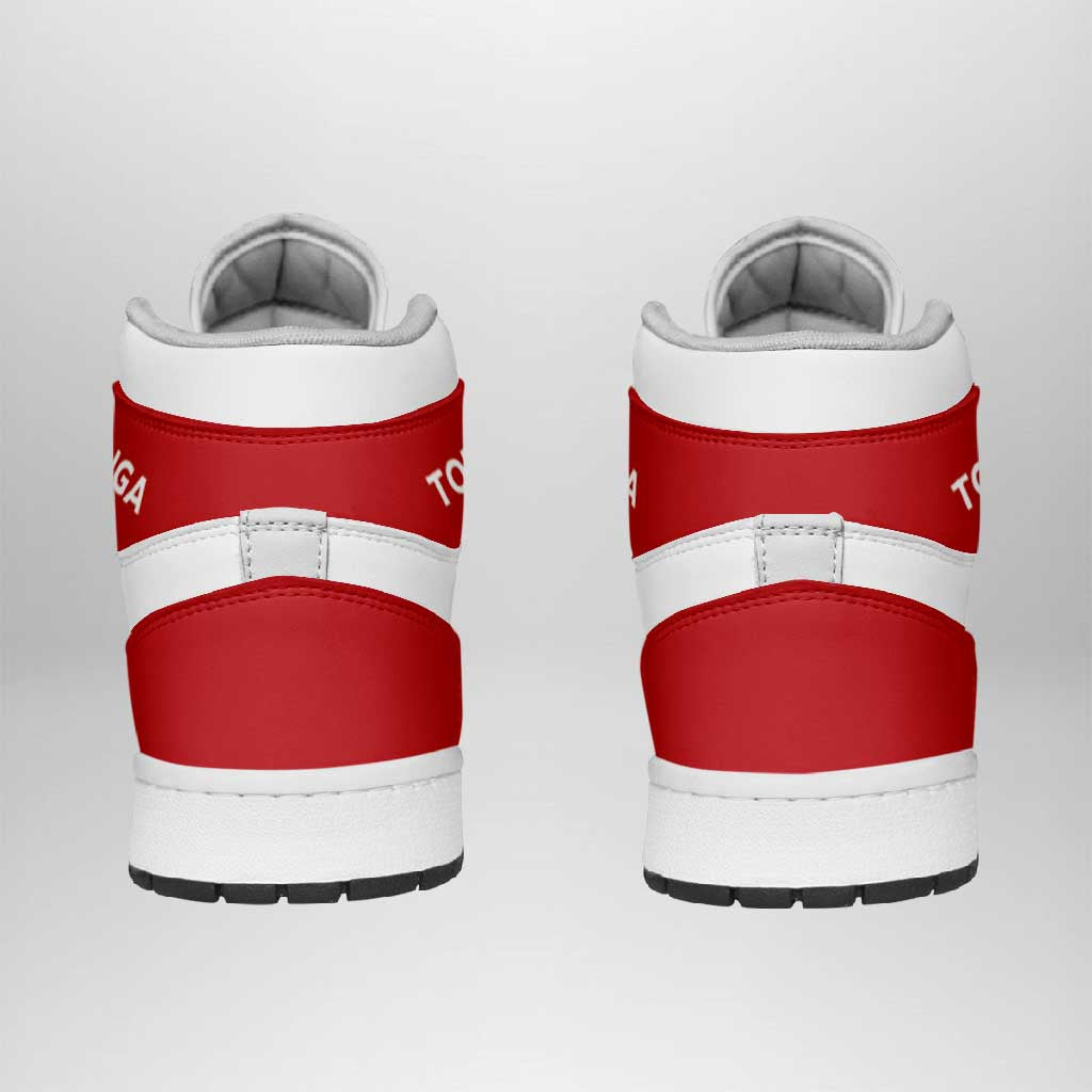 Tonga High Sneakers AJ1 Coat Of Arms Flag Inspired LT05 - Polynesian Pride