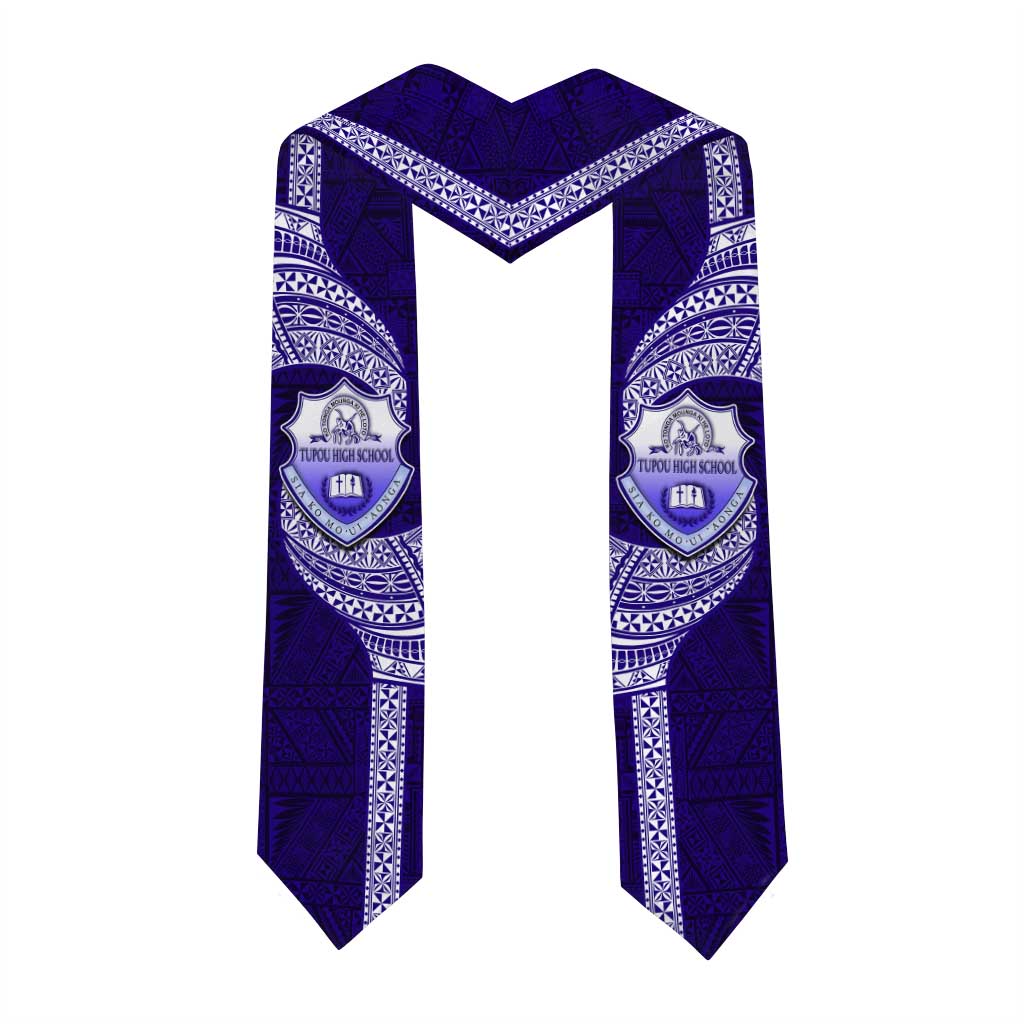 Tonga Tupou High School Graduation Stole Traditional Ngatu and Polynesian Pattern