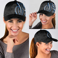 Traditional Art Hawaiian Kakau Tattoos Classic Cap Blue Color LT03