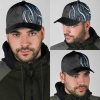Traditional Art Hawaiian Kakau Tattoos Classic Cap Blue Color LT03