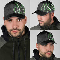 Traditional Art Hawaiian Kakau Tattoos Classic Cap Green Color LT03