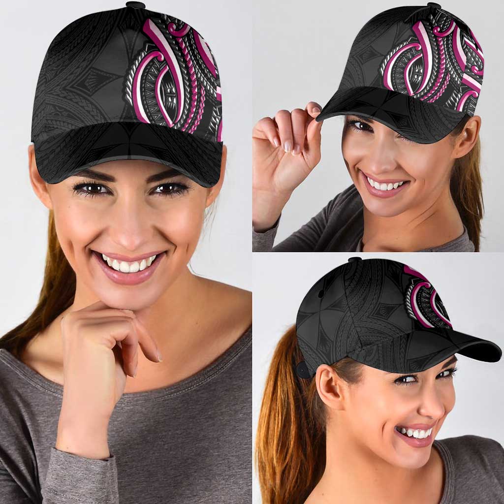 Traditional Art Hawaiian Kakau Tattoos Classic Cap Pink Color LT03