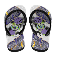 Traditional Art Hawaiian Kakau Tattoos Flip Flops Graffiti Style LT03 - Polynesian Pride