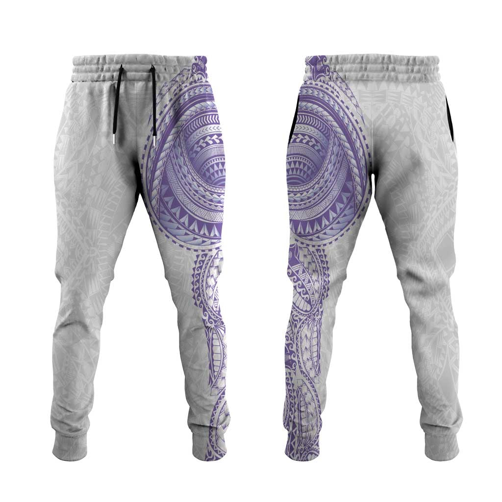 Traditional Polynesian Art Tattoos Jogger Pants Purple Color LT03 Purple - Polynesian Pride